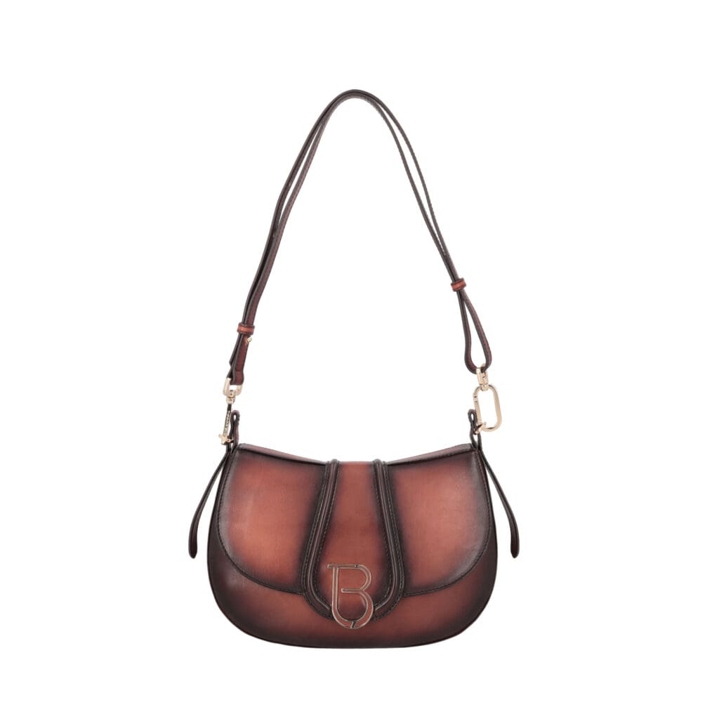 Tosca Blu CAMILLE usnjena torbica – Rjava