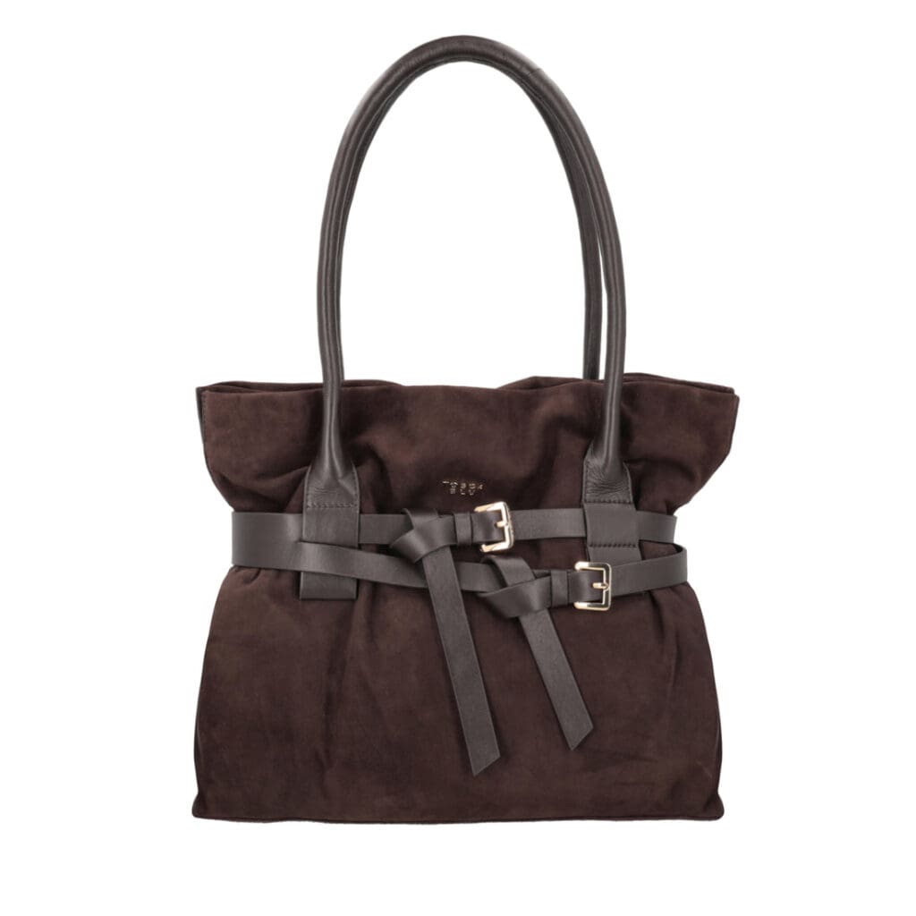 Tosca Blu KENYA usnjena torbica – Rjava