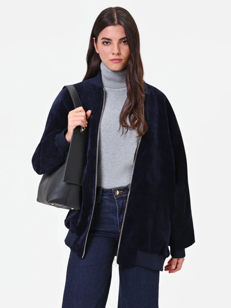 RINASCIMENTO x Giorgia Palmas – oversized bomber jakna – Modra